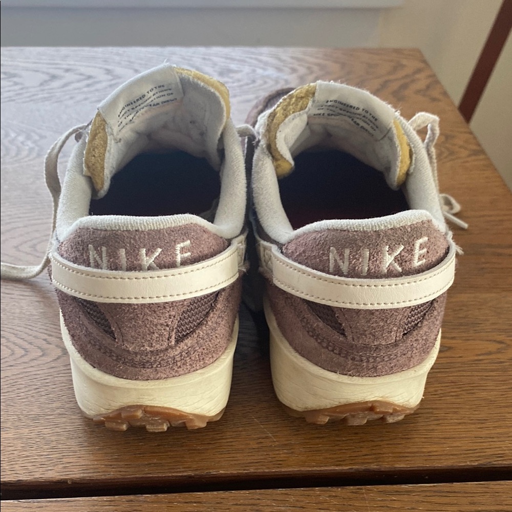 Nike Women's Waffle Debut Vintage Running Shoes - Brown and White - Picture 4 of 6